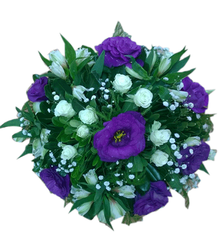 ..Lisianthus con Rosas y Astromelias